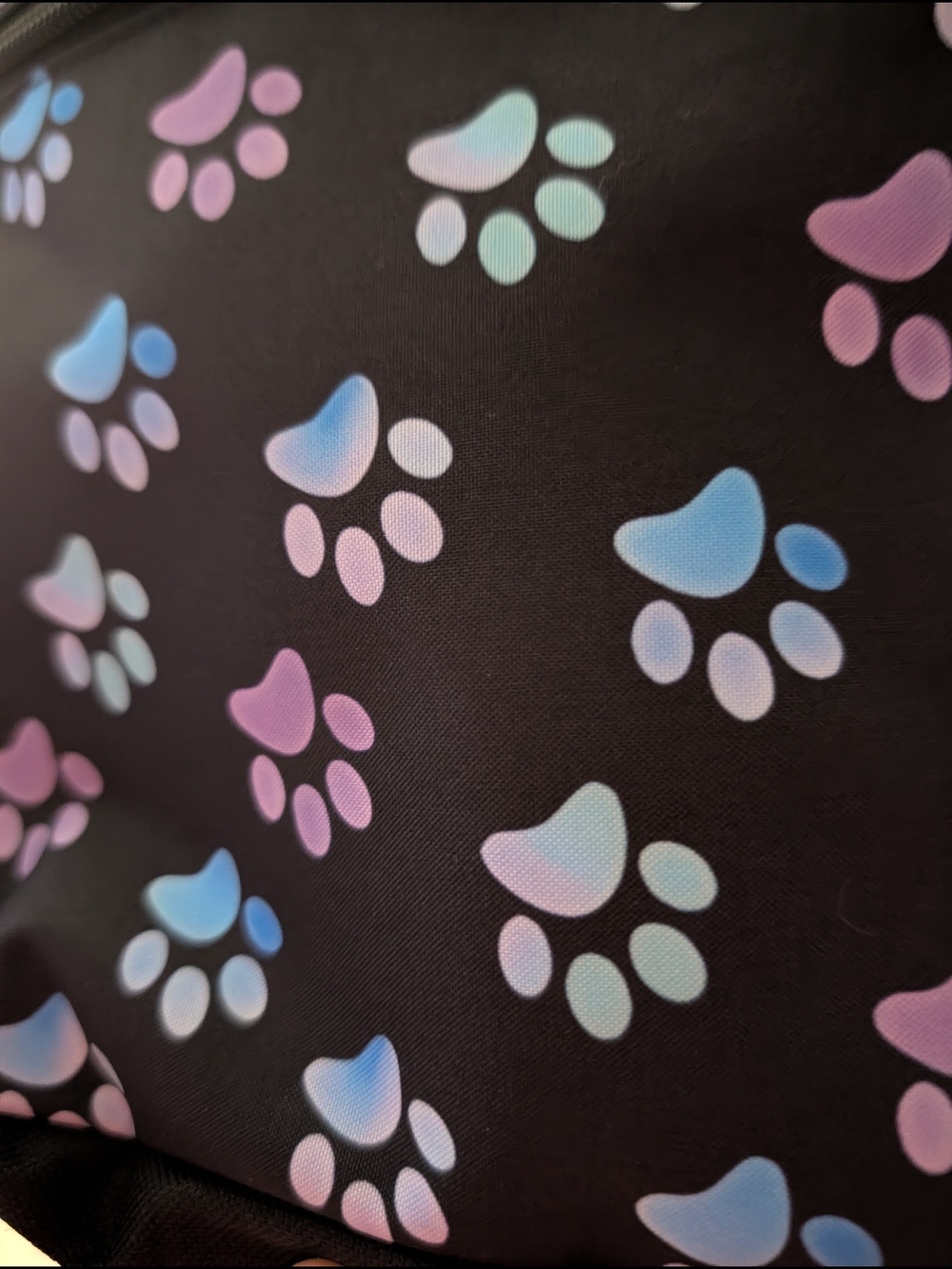 Crossbody Bag with Pastel Paw Print - Picture 2 of 7